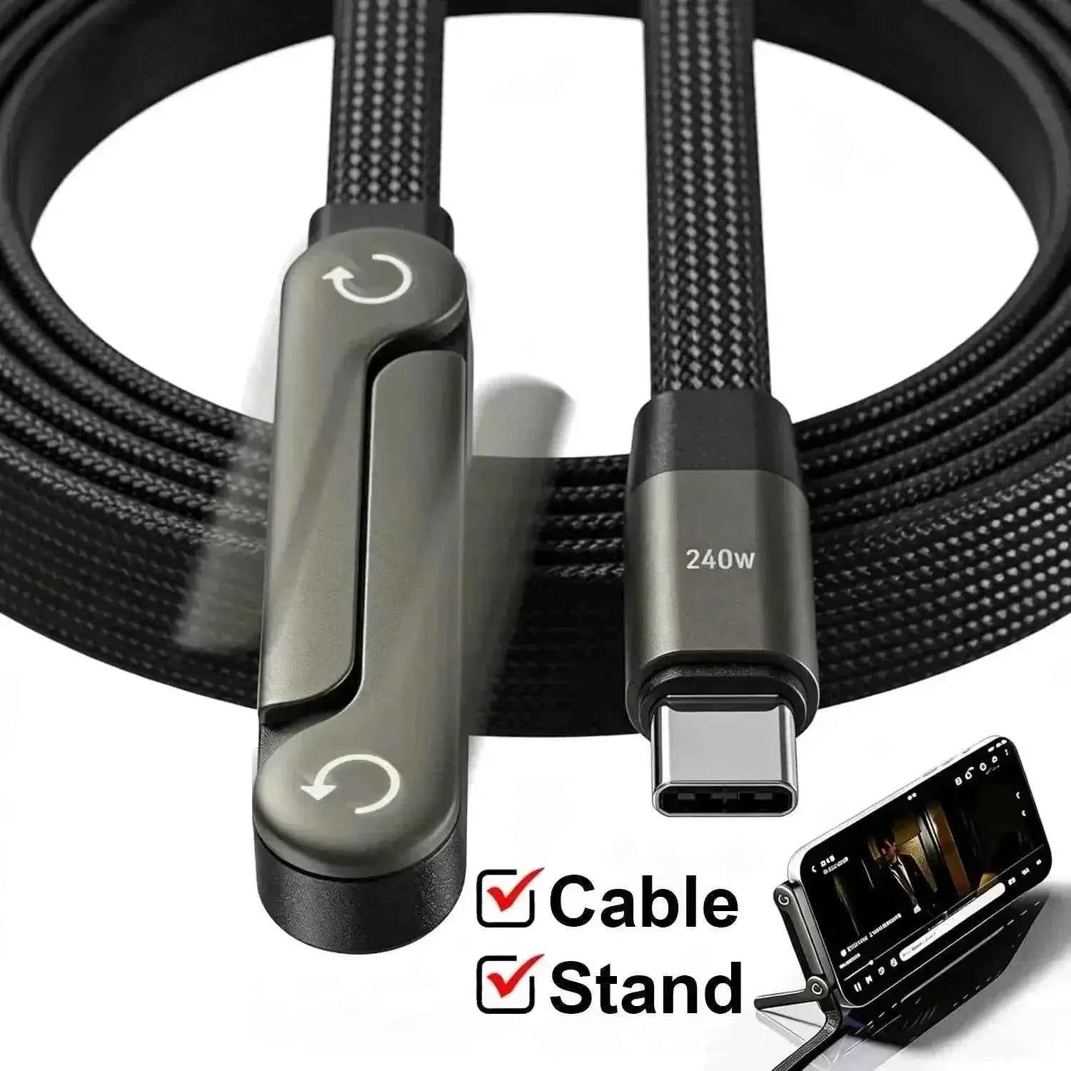 240W USB-C Fast Charging Cable — Power Stand