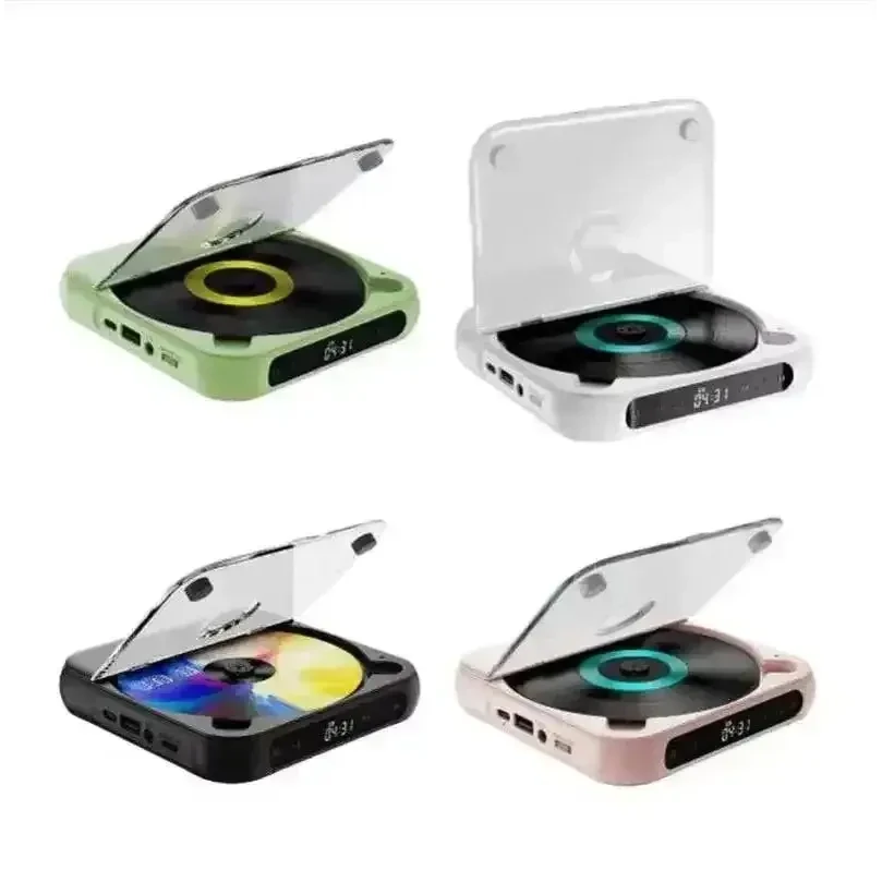 Portable CD Player — Rechargeable with Bluetooth & Earphones