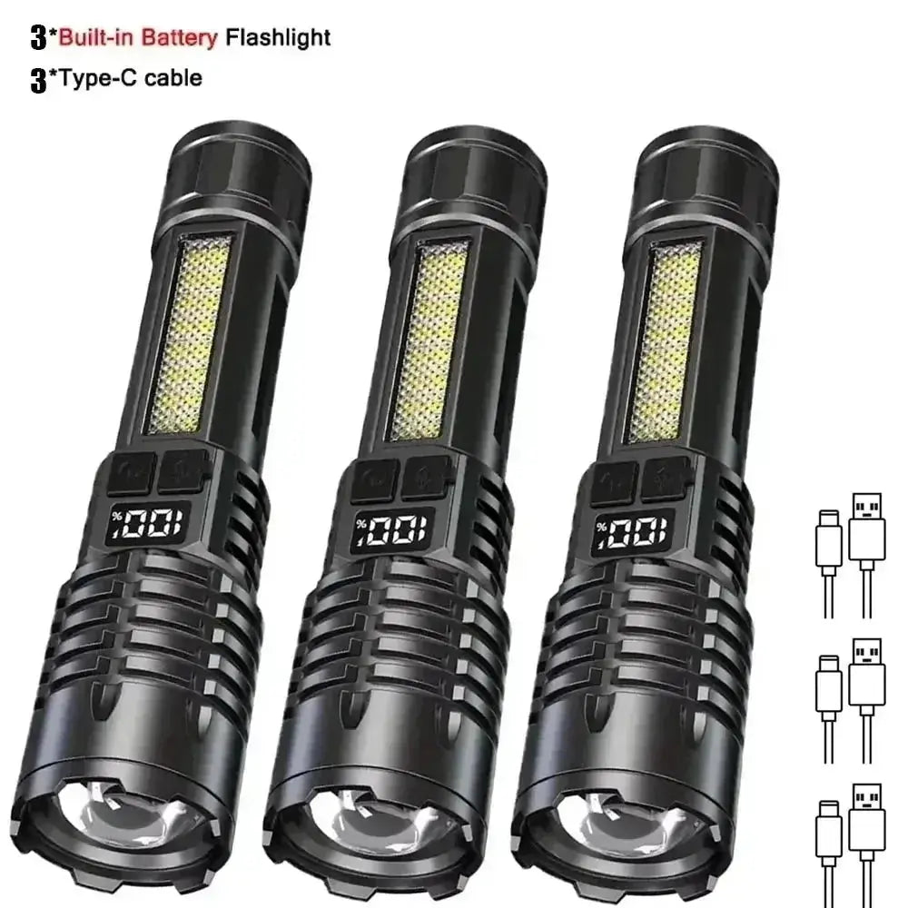 30w-tactical-flashlight-32000lx-cob-rechargeable-1391133 - KRELOV