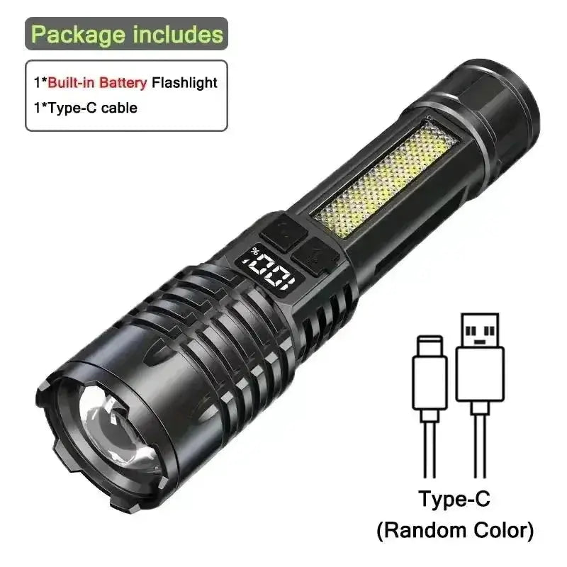 30w-tactical-flashlight-32000lx-cob-rechargeable-3829595 - KRELOV