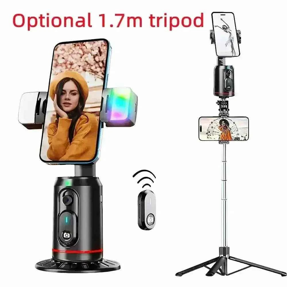 Smart Phone Stabilizer with 360° AI Face Tracking Gimbal