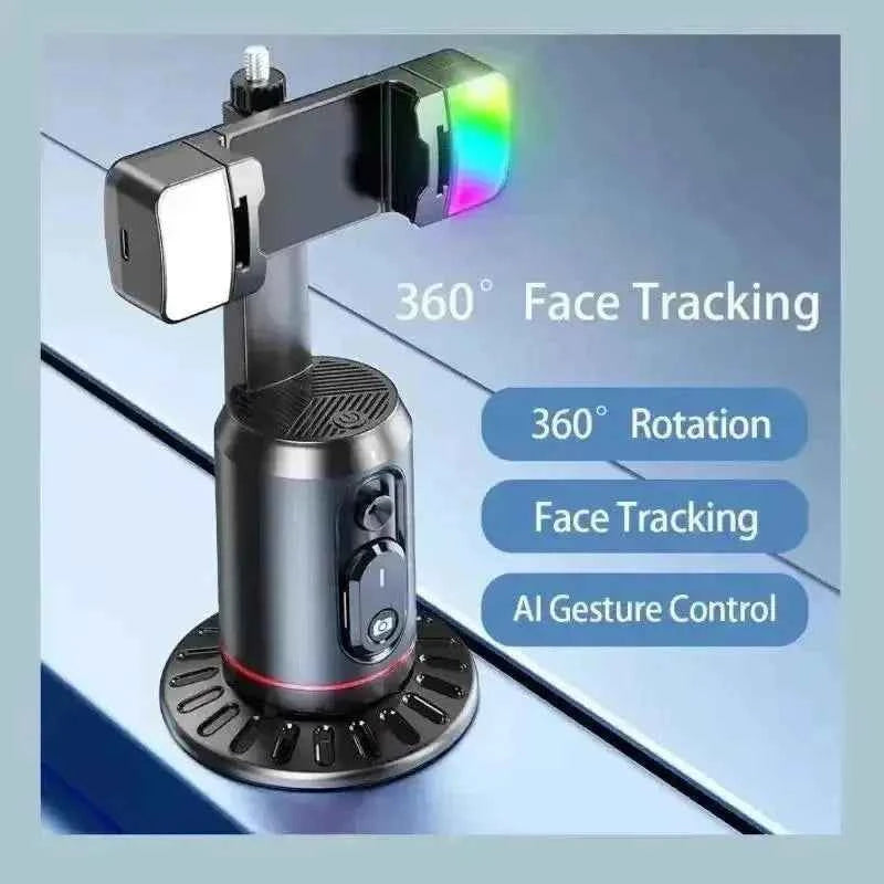 Smart Phone Stabilizer with 360° AI Face Tracking Gimbal