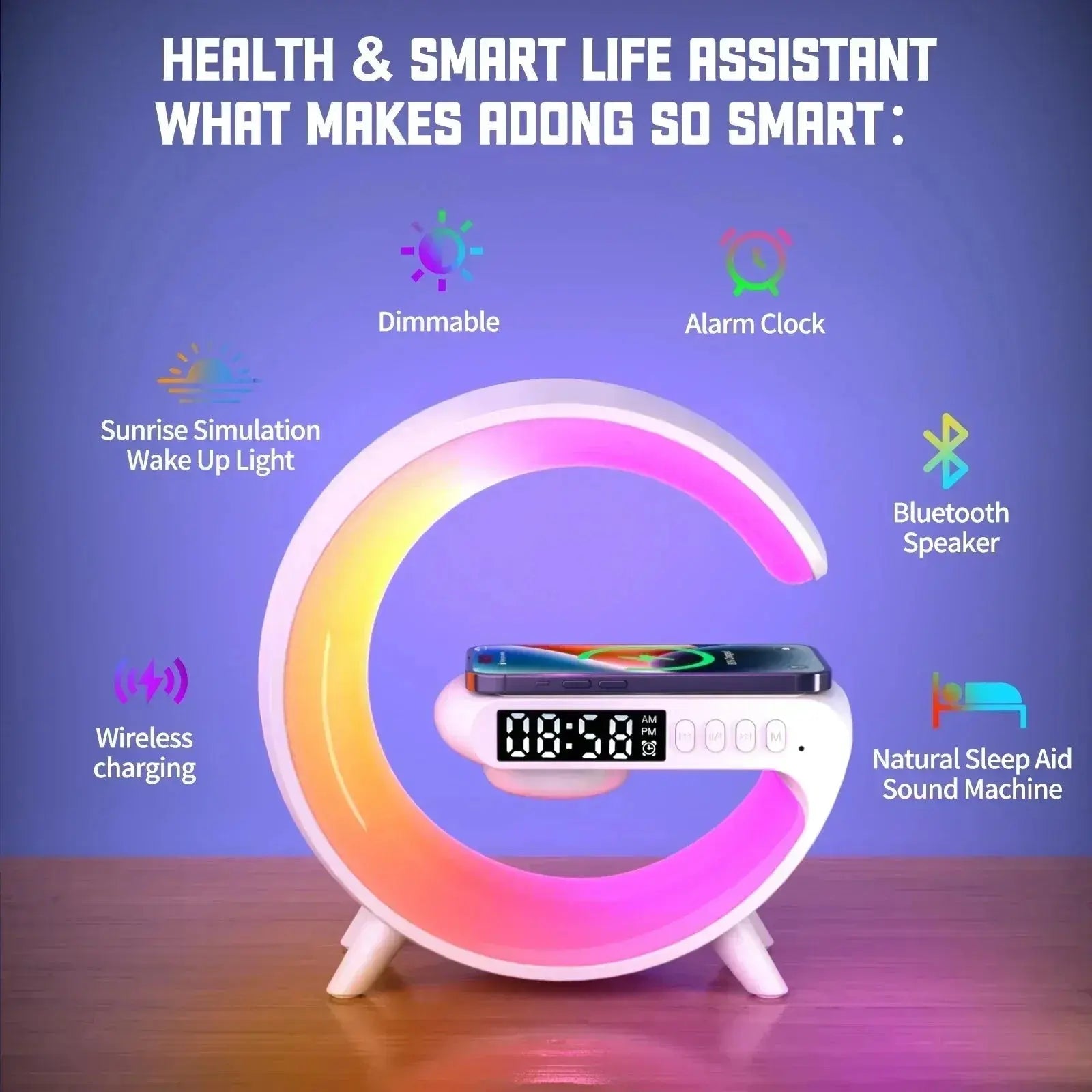 5-in-1-night-light-bluetooth-speaker-alarm-clock-wireless-charger-6993582 - KRELOV
